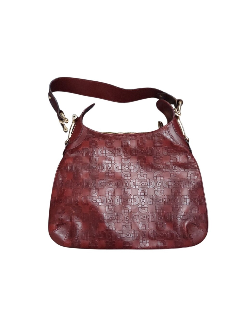 Gucci Oxblood Leather Horsebit Hobo Shoulder Bag Gently Loved Needs Hardware